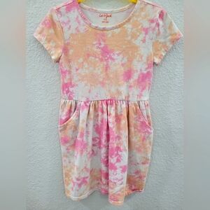 Cat & Jack Kids Dress in Pink and Orange Size 8 Medium